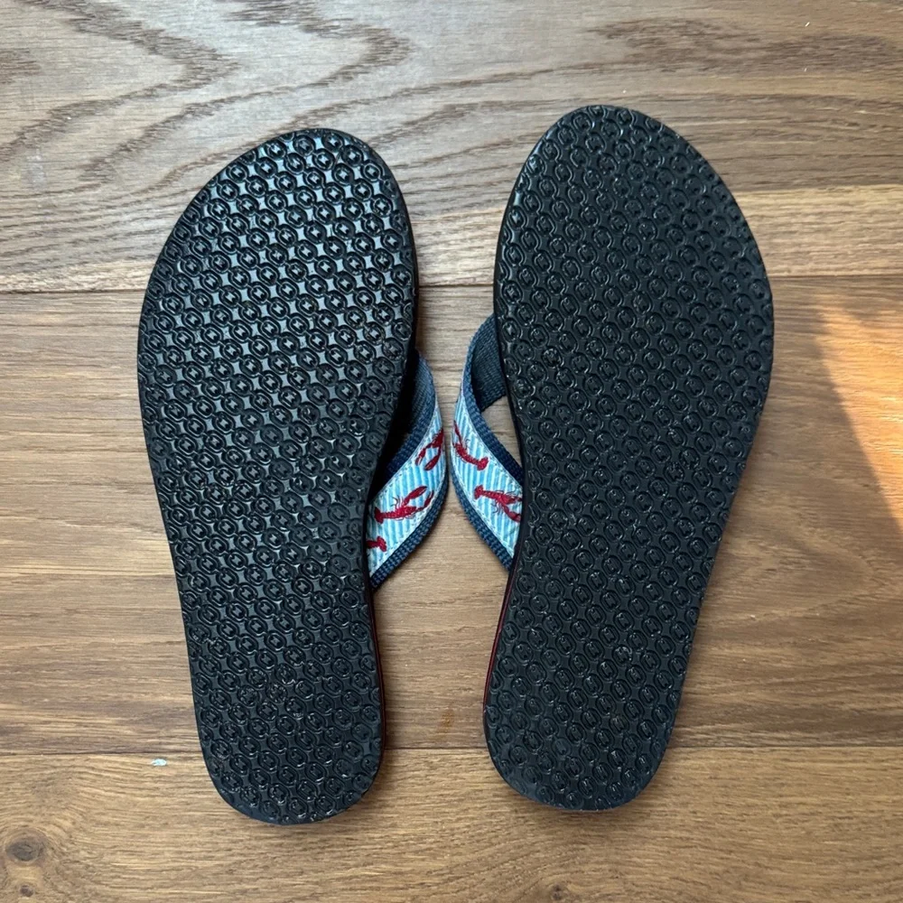 L.L. Bean Black and Red Lobster Sandals - Picture 2 of 2
